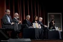 da sx Emiliano Morreale, Eugenio Scalfari, Furio Colombo, Irene Bignardi, Roberto And